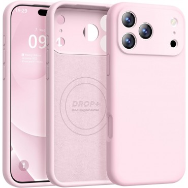 iP 17 Pro Liquid Silicone Shockproof Case (pink)