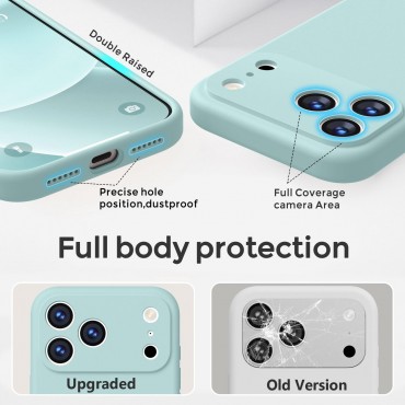 iP 17 Pro Liquid Silicone Shockproof Case (mint)