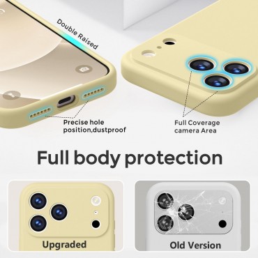 iP 17 Pro Liquid Silicone Shockproof Case (yellow)