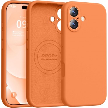 iP 17 Liquid Silicone Shockproof Case (orange)