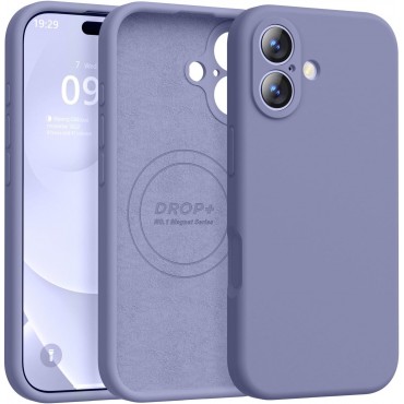iP 17 Liquid Silicone Shockproof Case (Lavender Grey)