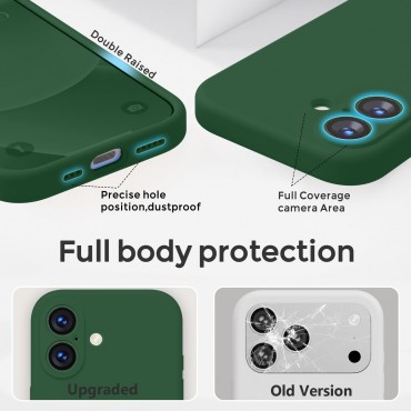 iP 17 Liquid Silicone Shockproof Case (Green)