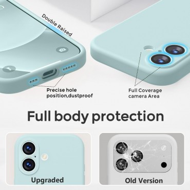 iP 17 Liquid Silicone Shockproof Case (mint)