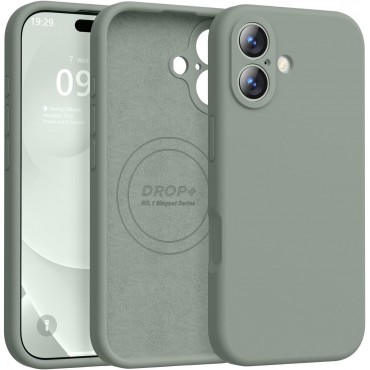 iP 17 Liquid Silicone Shockproof Case (Calke Green)