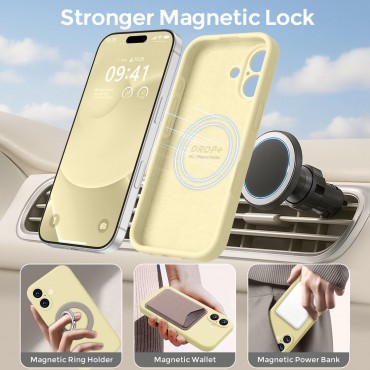 iP 17 Liquid Silicone Shockproof Case (yellow)