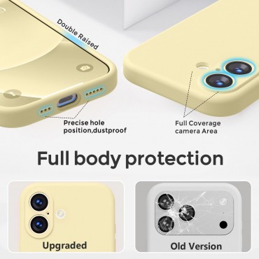 iP 17 Liquid Silicone Shockproof Case (yellow)