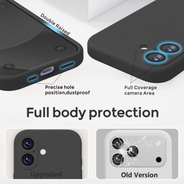 iP 17 Liquid Silicone Shockproof Case (black)