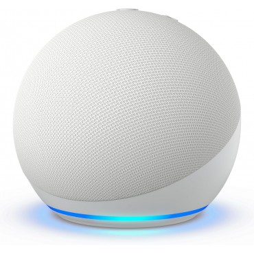  GamsGear-Smart Home Speaker with Voice Assistant & Ambient LED Ring - white(Free Streaming Membership Included)