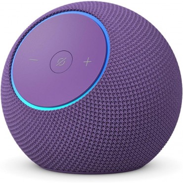 GamsGear-Smart Home Speaker with Voice Assistant & Ambient LED Ring - purple(Free Streaming Membership Included)