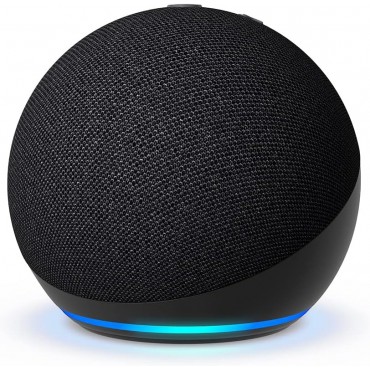 GamsGear-Smart Home Speaker with Voice Assistant & Ambient LED Ring - black(Free Streaming Membership Included)