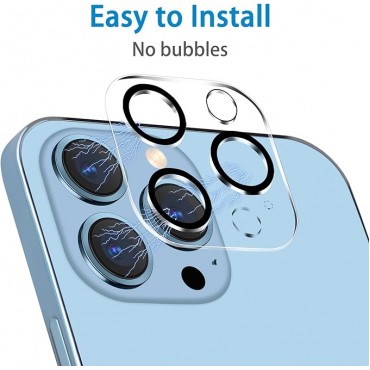 9H Tempered Glass Camera Lens Protector,blue